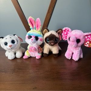Lot of 4 TY Beanie Boos